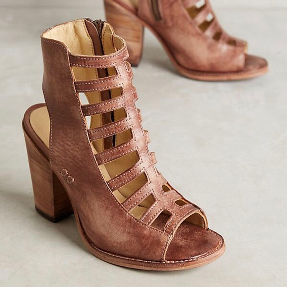 Anthropologie BedStu Occam Teak Rustic Heel Sandal - Picture 8 of 8